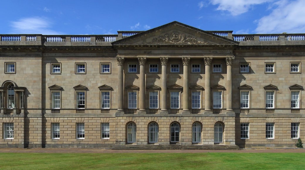 East facade of Wentworth Castle. Panoramic image created from four own photos.