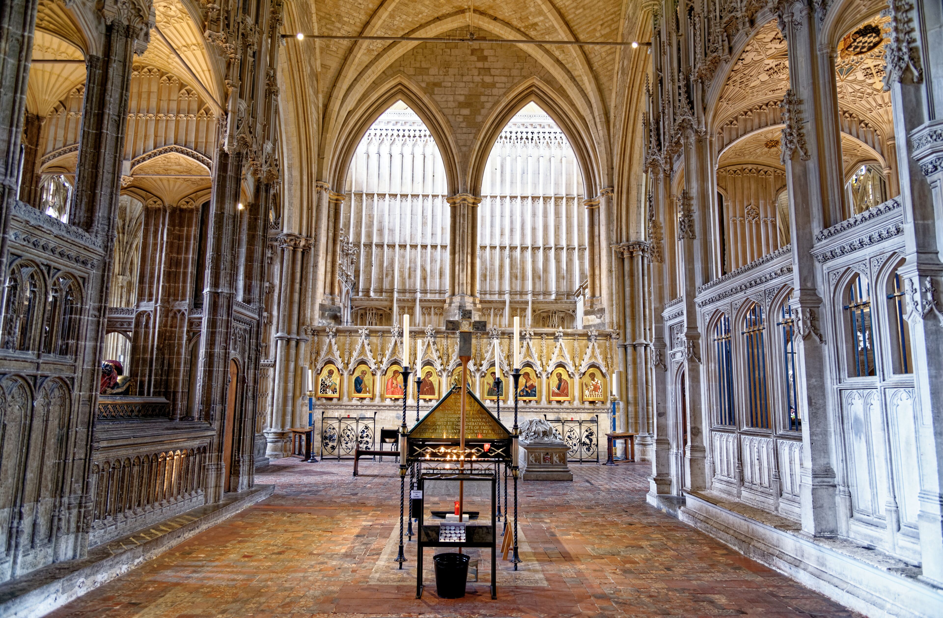 Interior of Winchester Cathedral