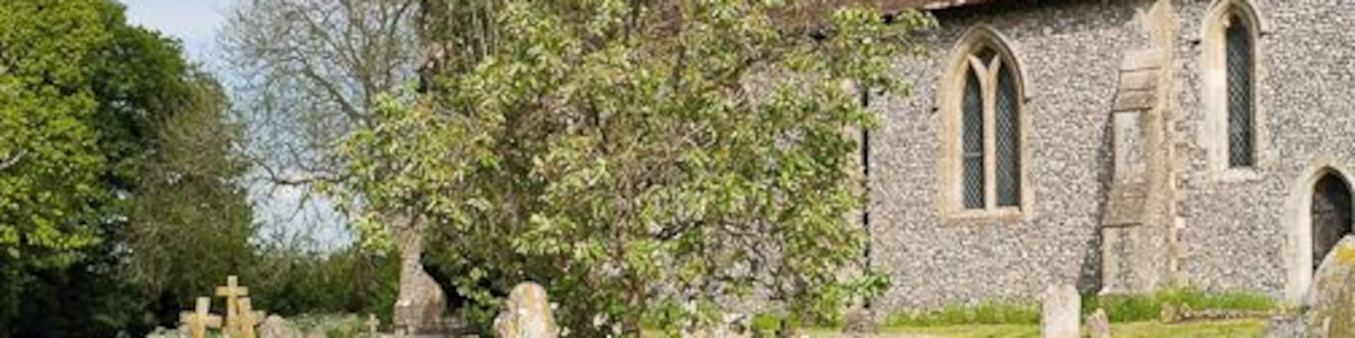 St Michael's Church The spire has shingle tiles.