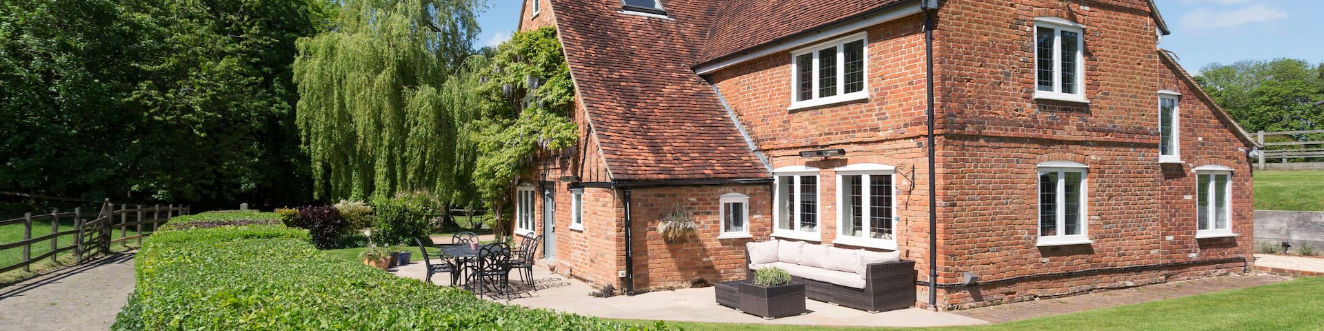 Country house and backyard