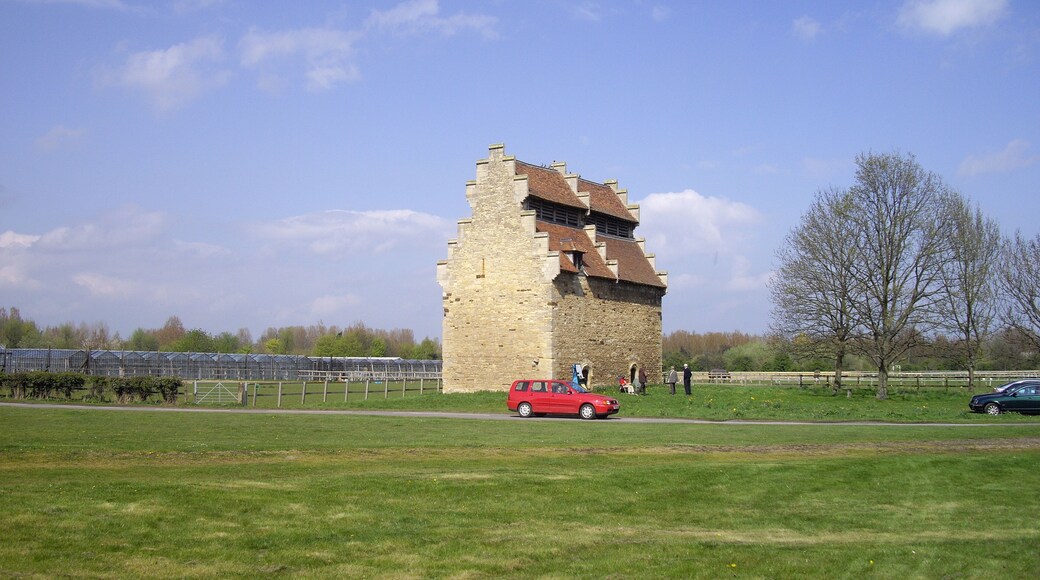 Willington Dovecote, near to Willington, Bedfordshire, Great Britain. This Tudor dovecote was built by Sir John Gostwick in the 16th century. The dovecote contains 1500 nesting boxes for pigeons. The cote is thought to have been built with stone from Newnham Priory.