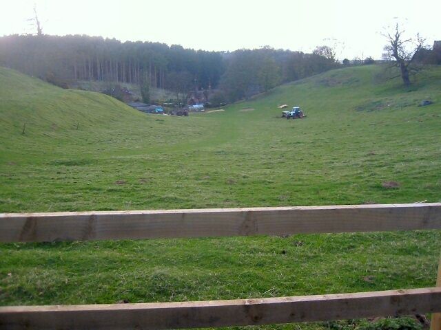 From Warren Farm to Millbrook Looking west from the footpath running north from Warren Farm down into Millbrook.