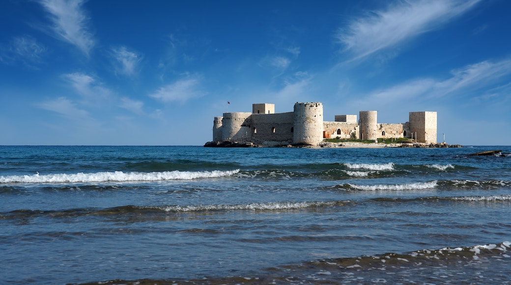 Silifke kiz kalesi landscape in mersin turkey
