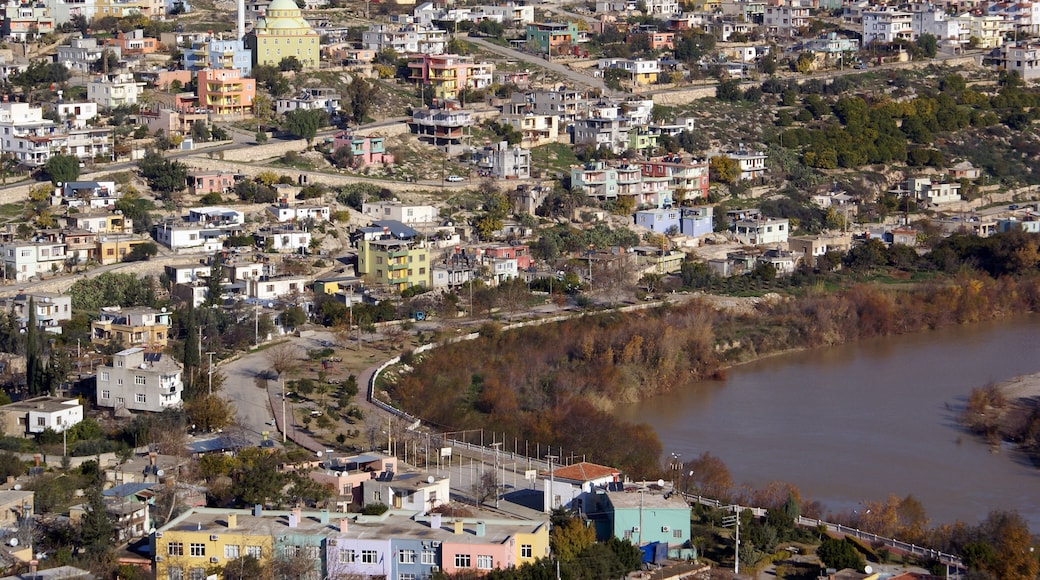Houses of Silifke on the bank of river, Turkey