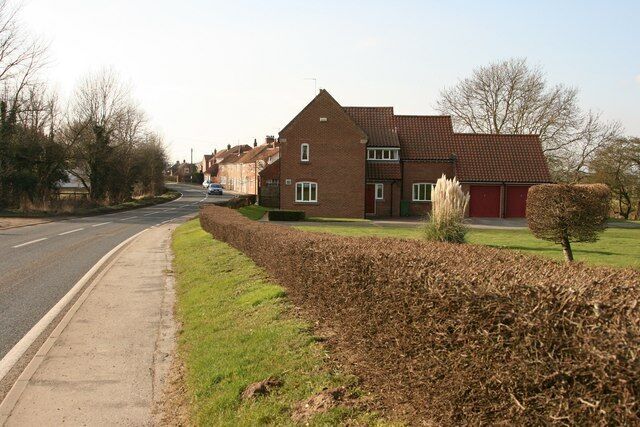 Main Street, Catwick, East Riding of Yorkshire, England.