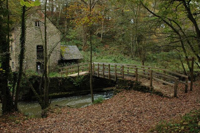 Footbridge by Knowles Mill Footbridge over Dowles Brook by Knowles Mill in the Wyre Forest.