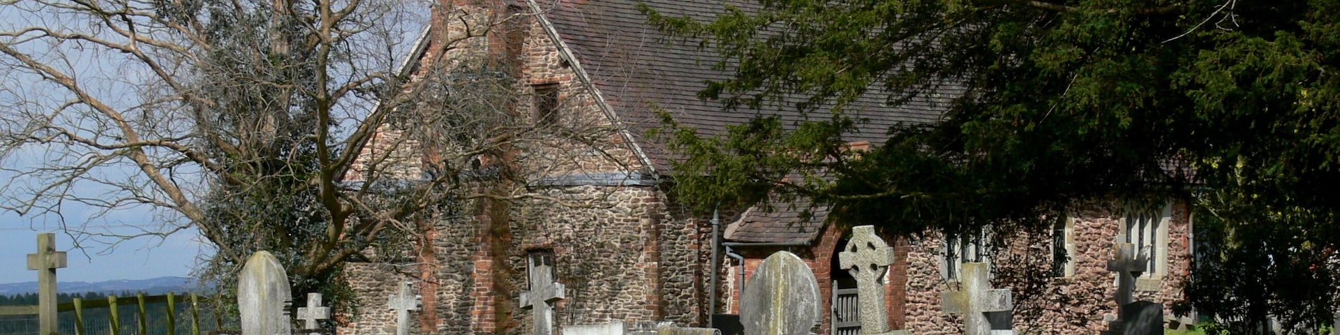 St Giles' parish church, Heightington, Worcestershire, seen from the southwest