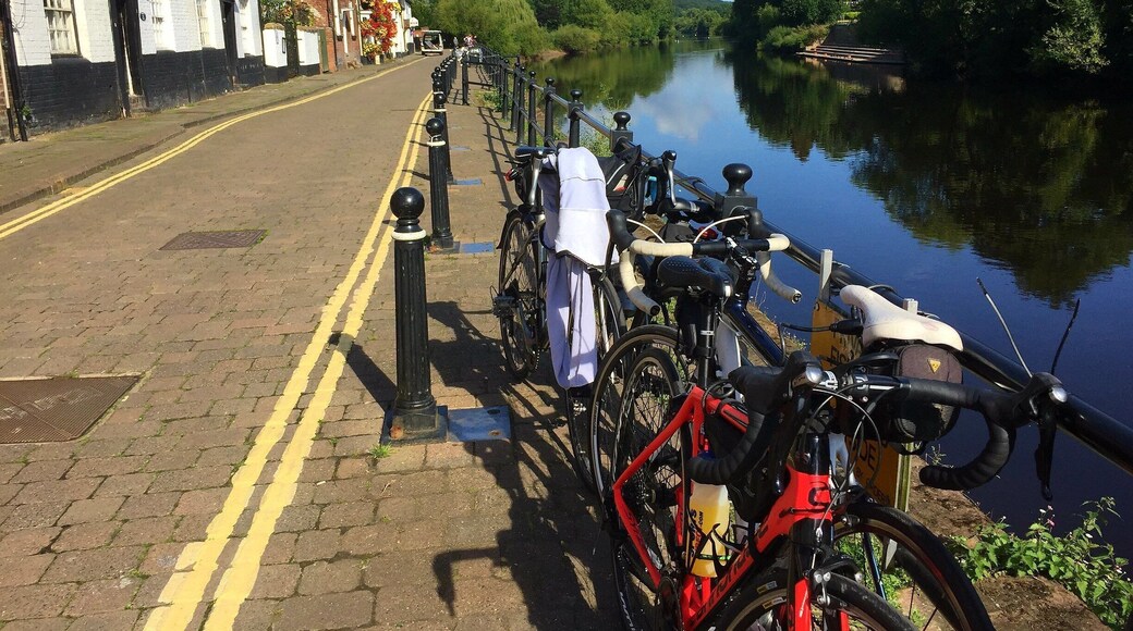 The river Severn at Bewdley, the riverside cafe is very popular with cyclists on weekends. #River