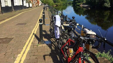 The river Severn at Bewdley, the riverside cafe is very popular with cyclists on weekends. #River