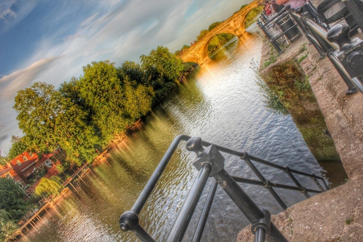 Bradley Arch Bridge over River Severn