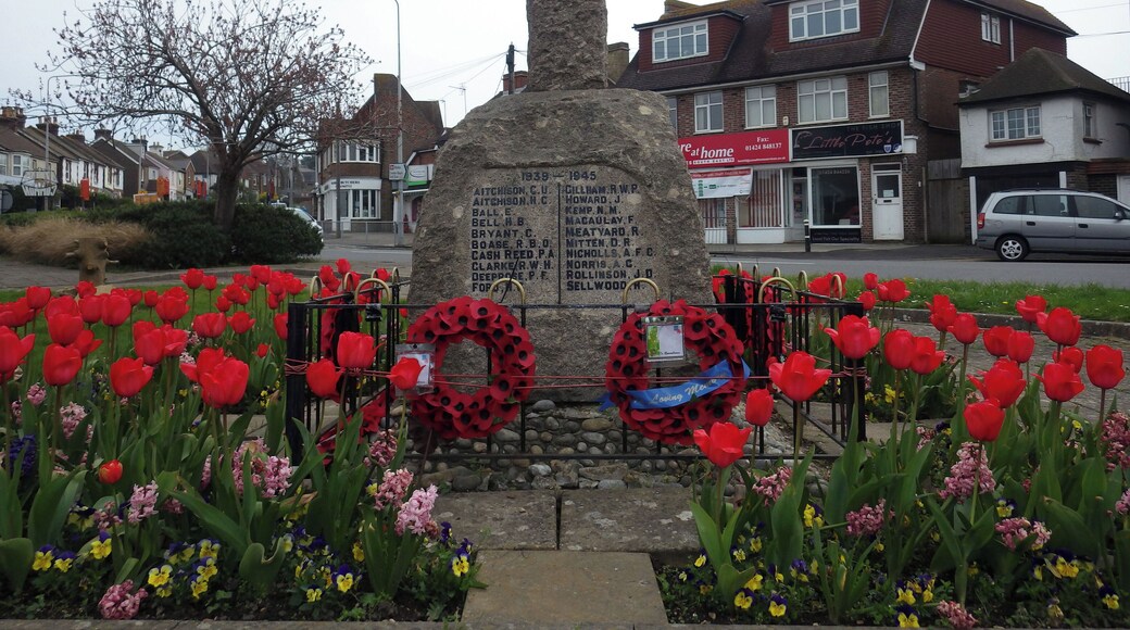 West face of the war memorial built by L F Roslyn in 1920.