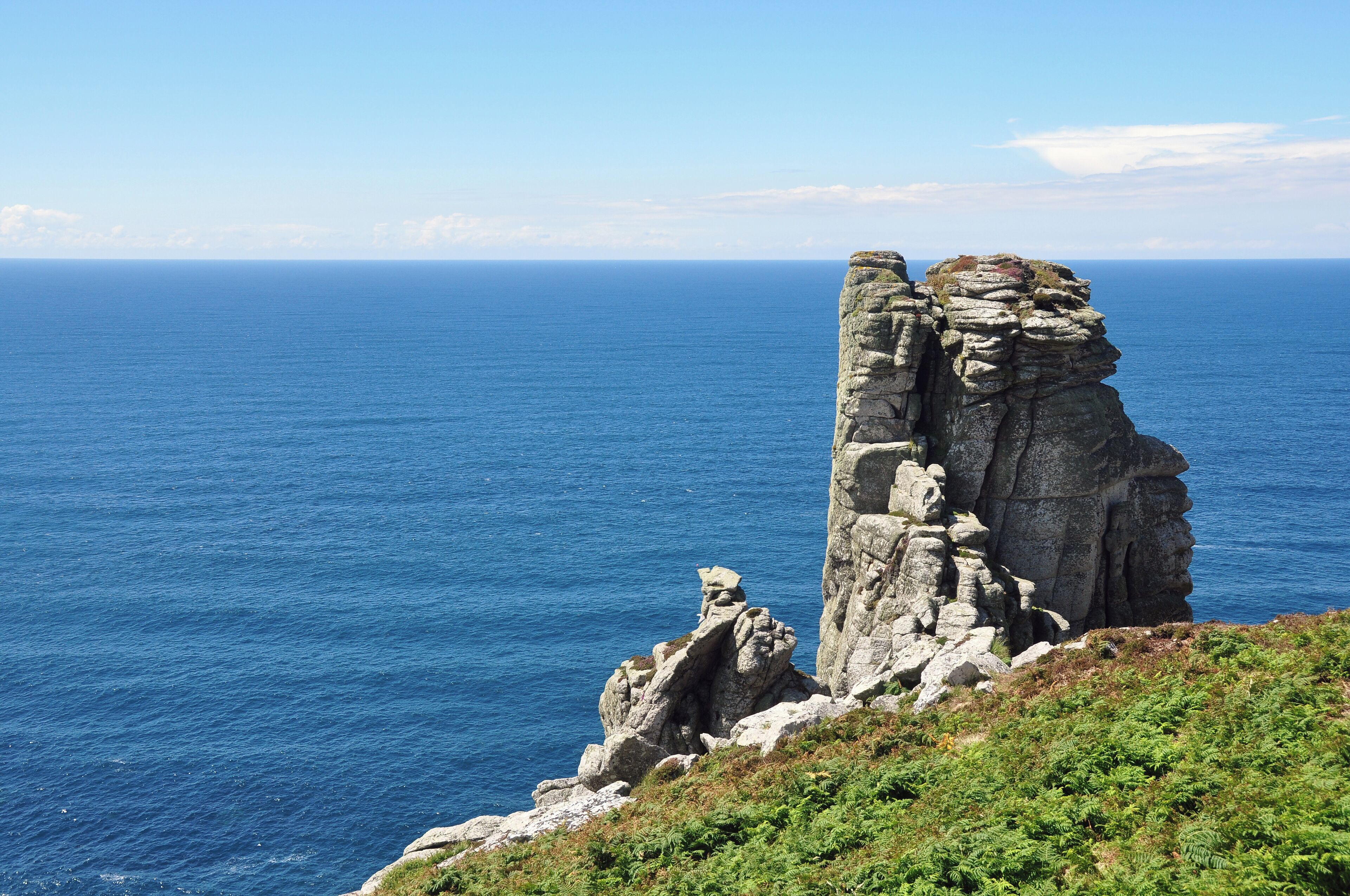 A granite rock outcrop (or tor?) overlooking Jenny's Cove on the western edge of Lundy.