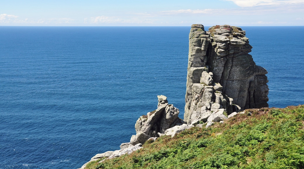 A granite rock outcrop (or tor?) overlooking Jenny's Cove on the western edge of Lundy.