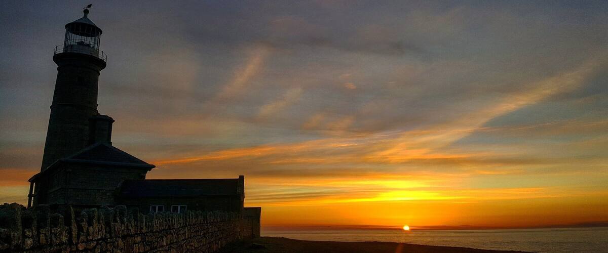 #sunset over the old lighthouse on the beautiful #lundyisland