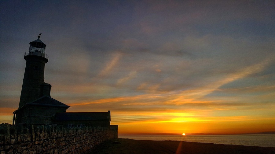 #sunset over the old lighthouse on the beautiful #lundyisland