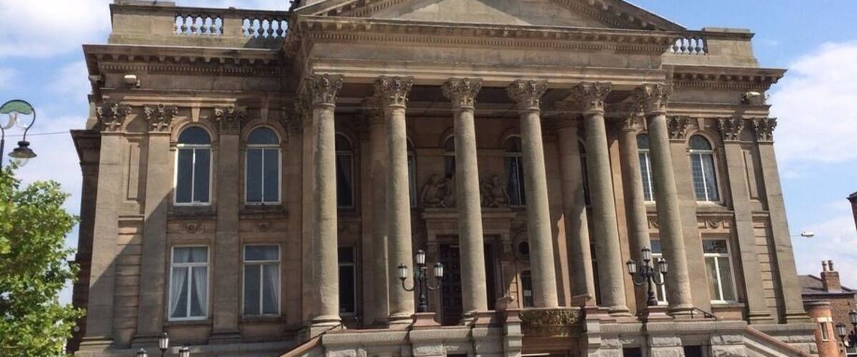 Hamilton Square Birkenhead. Large collection of Georgian listed buildings.