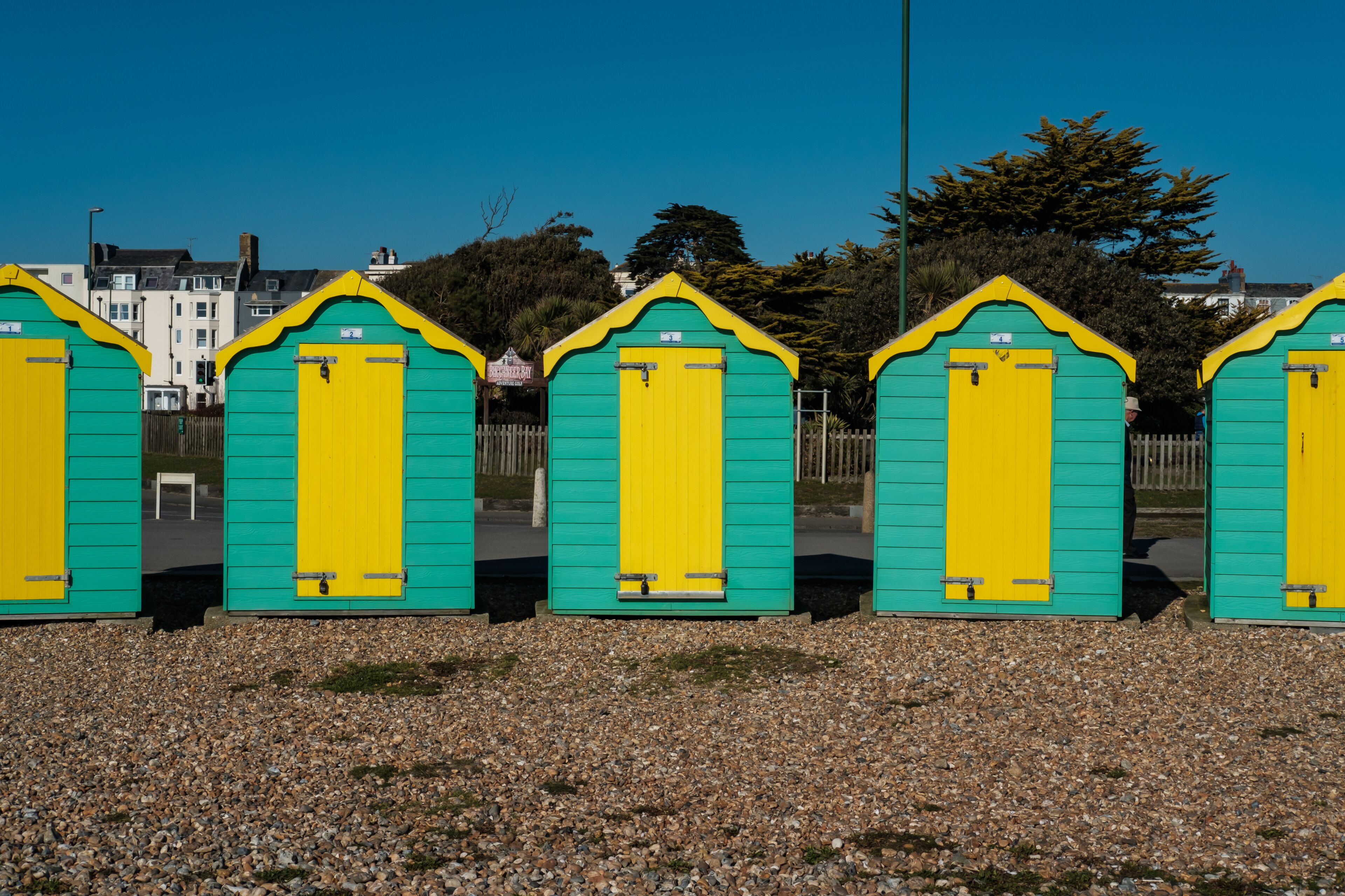 Beach Huts, Littlehampton,West Sussex, Uk, 