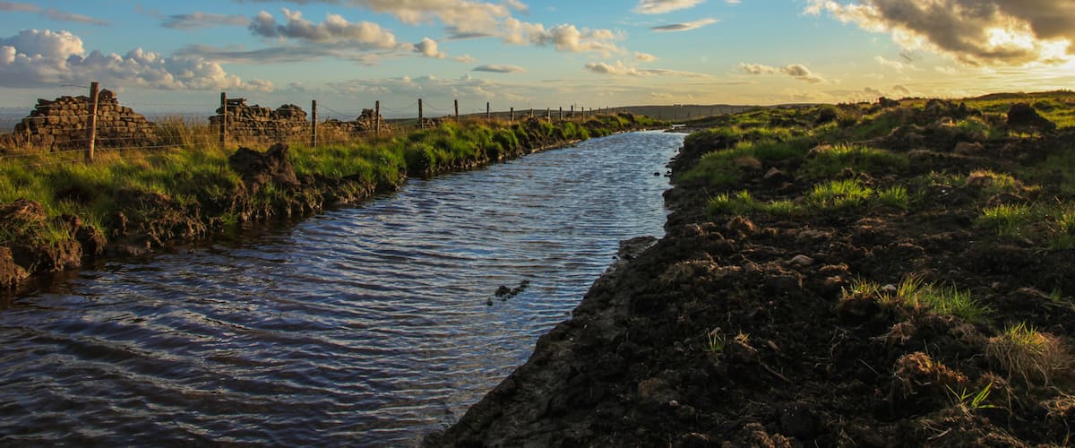 Fires on the Moors, Bolton, England, United Kingdom, Fire Dams, Moorland