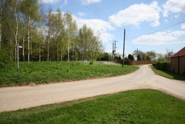 Sea Lane. Sea Lane from Glebe Farm at Benington Sea End.