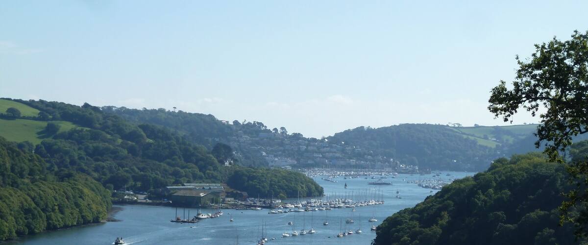 The fantastic view of the river from Agatha Christie’s holiday home Greenway