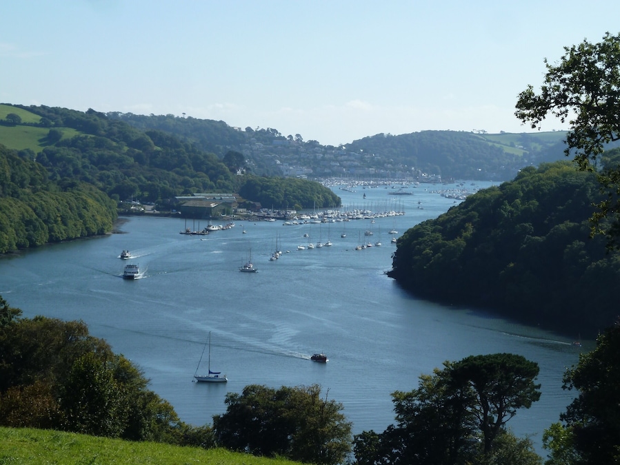 The fantastic view of the river from Agatha Christie’s holiday home Greenway