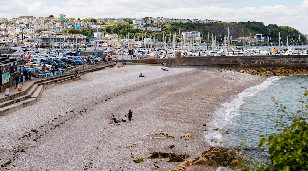 View at Breakwater beach in Devon. Brixham, Devon, UK, June 10, 2024.