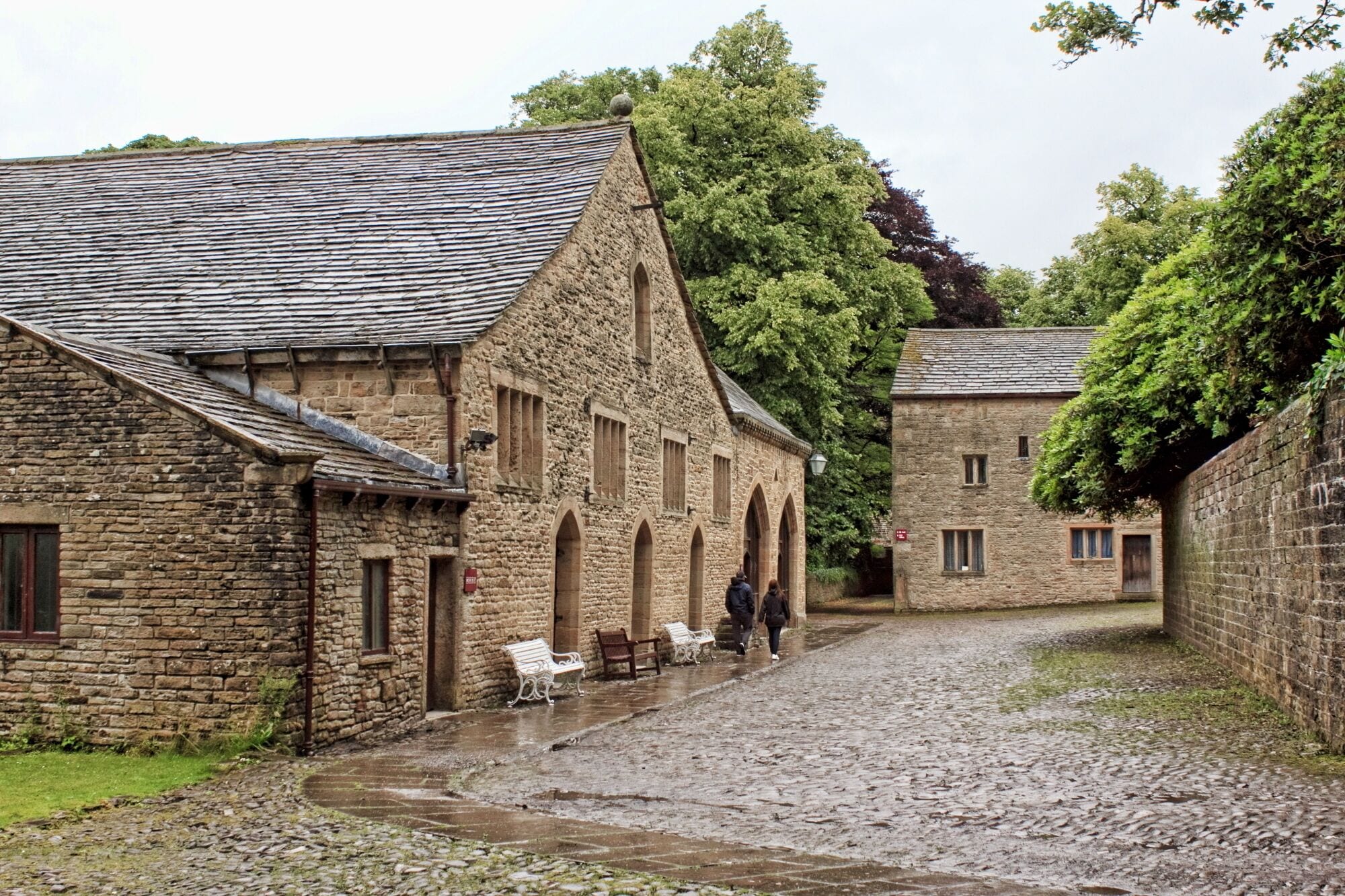 The Great Barn and coach House, Gawthorpe Hall.