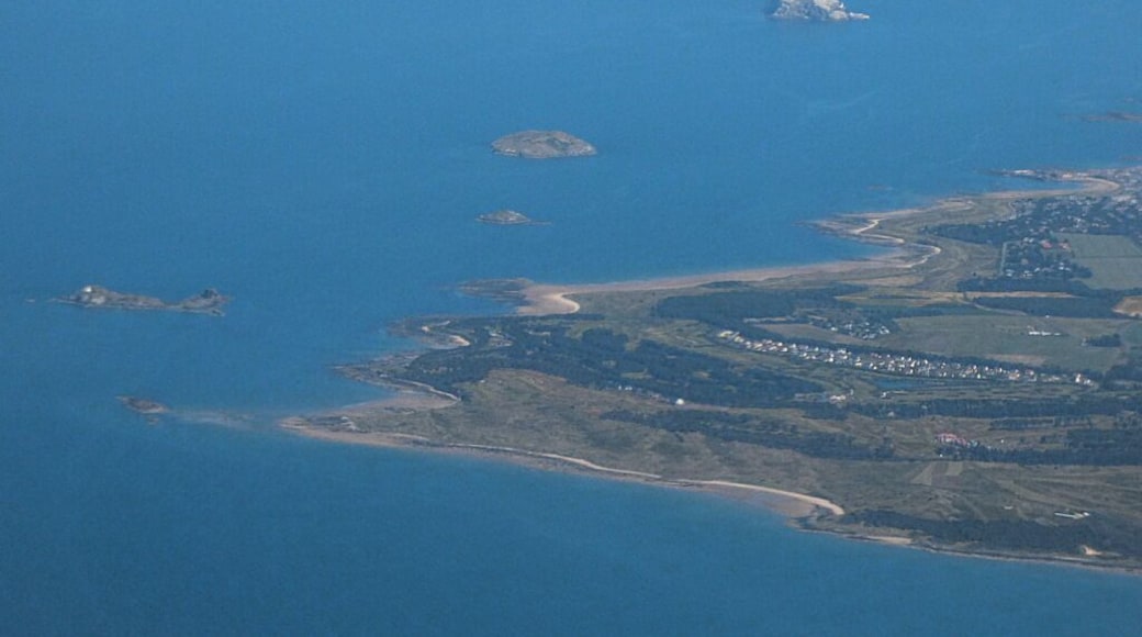 North Berwick coast from the air