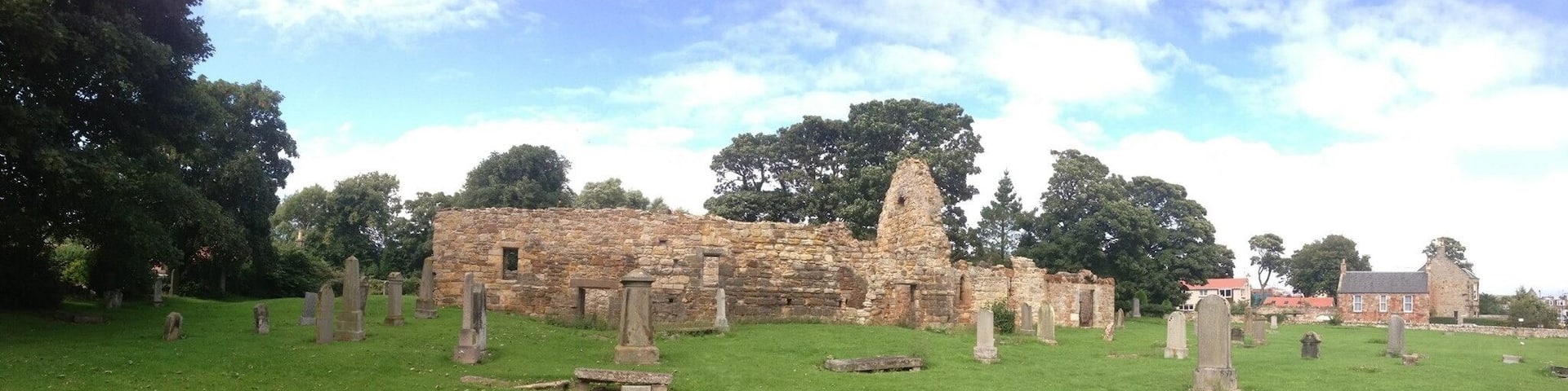 Ruins of St Andrews Kirk in the seaside town of Gullane; East Lothian.
http://www.undiscoveredscotland.co.uk/gullane/standrews/