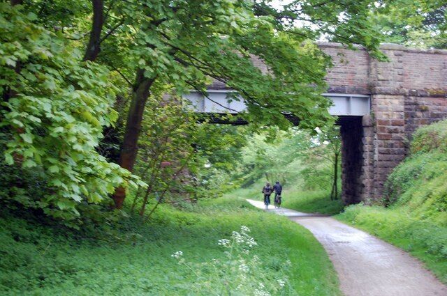 Tissington Trail, Bridge near Heathcote The trail passes under this former railway bridge.
