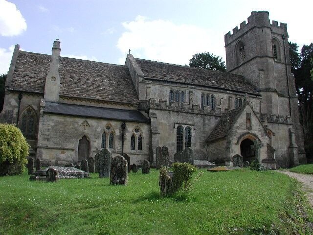 St Swithin's parish church, Compton Bassett, Wiltshire, seen from the northeast