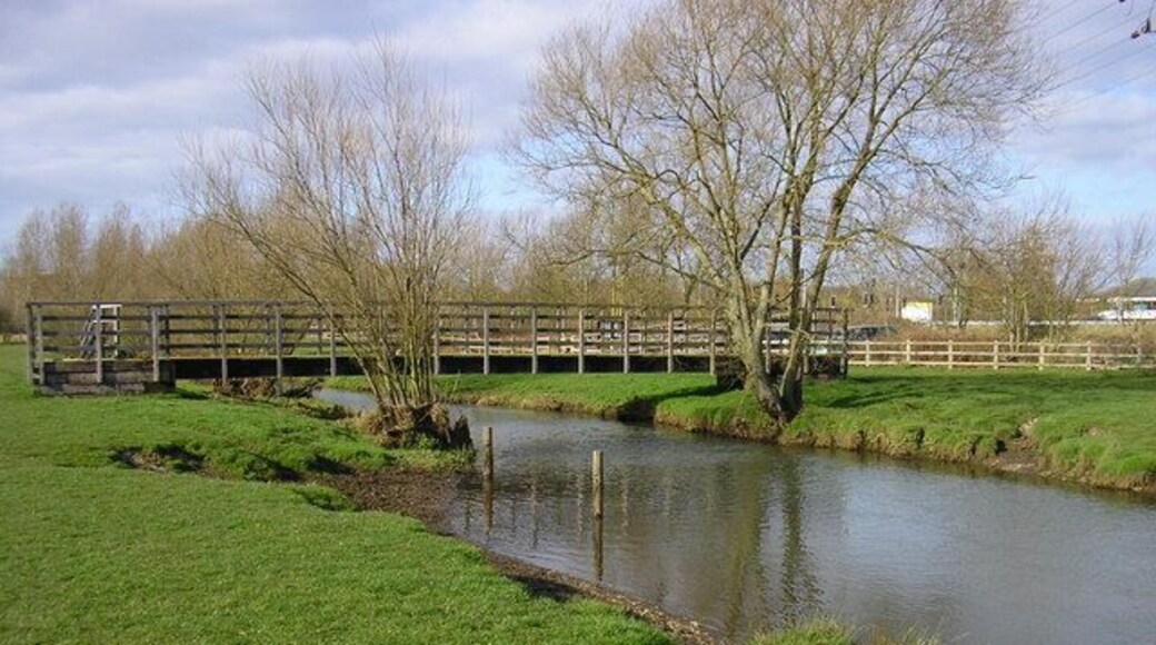 Footbridge over River Blackwater Recently built footbridge over the river near Watchmoor Park