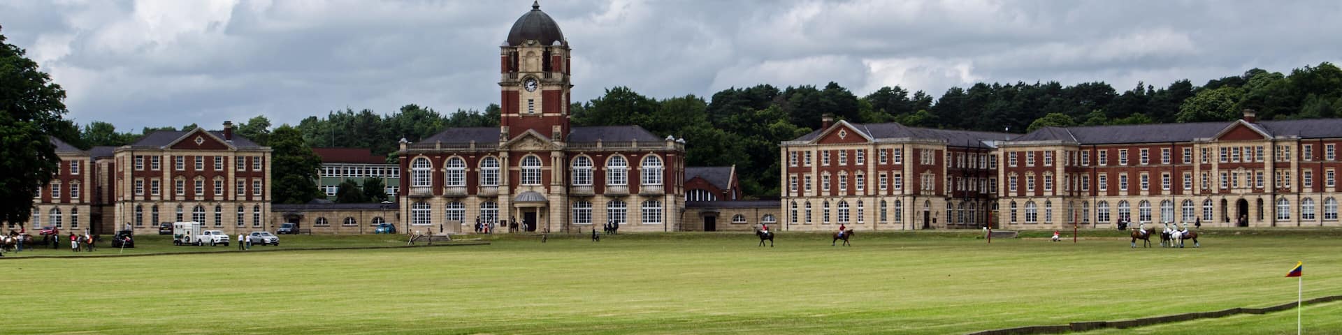 Polo field and New College, Sandhurst