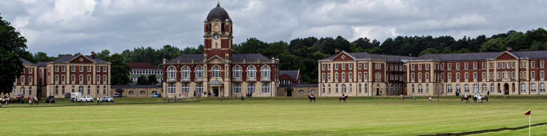 Polo field and New College, Sandhurst