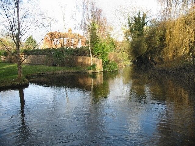The Little Stour from footpath The footpath crosses the Little Stour, leading from Snargate Street past the old mill to the A257 at Littlebourne