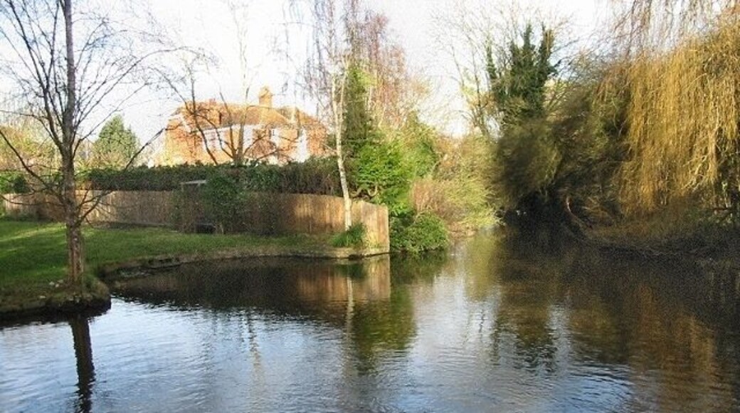 The Little Stour from footpath The footpath crosses the Little Stour, leading from Snargate Street past the old mill to the A257 at Littlebourne