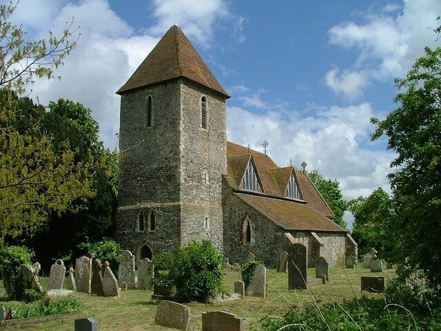 St. Mildred's Church, Preston, Kent Note unusual dormer windows probably put in to better illuminate the interior. Records from 1558 but church noted in Domesday Book.
