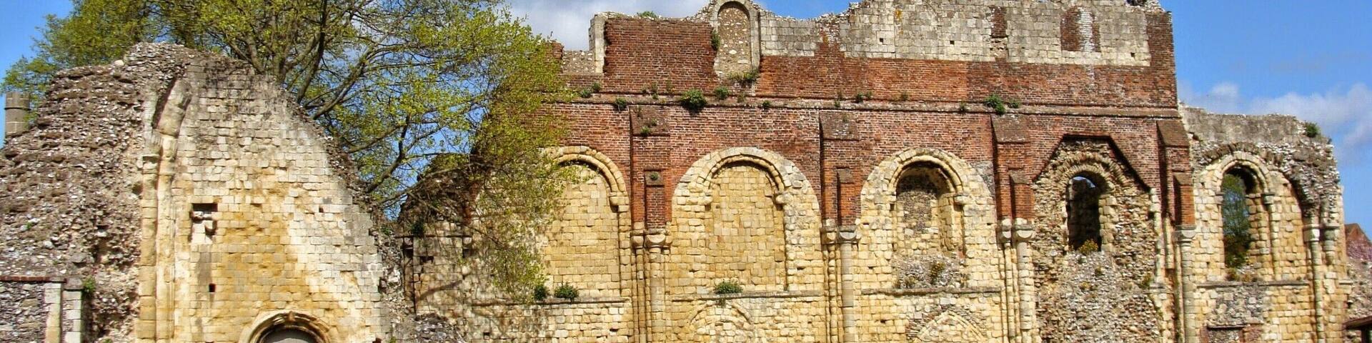 Completely in ruins, this is a very less visited site by tourists. This was a monastery used by St Augustine for educational and religious purpose. Today there are only few leftover dilapidated walls, graves and a lush green scenery all around. One needs to buy a ticket to view the Abbey ruins. Part of UNESCO World Heritage Site
Excerpts from
https://theredbagandpurpleshoes.wordpress.com/2014/08/02/the-hidden-gem-of-english-heritage-canterbury/