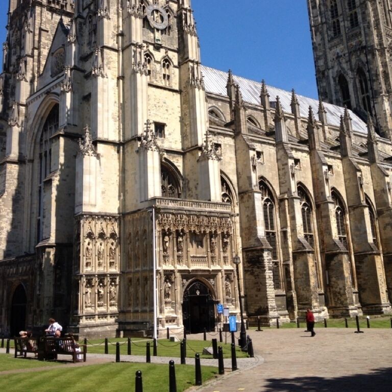 My view right now, what a beautiful day. #canterburycathedral