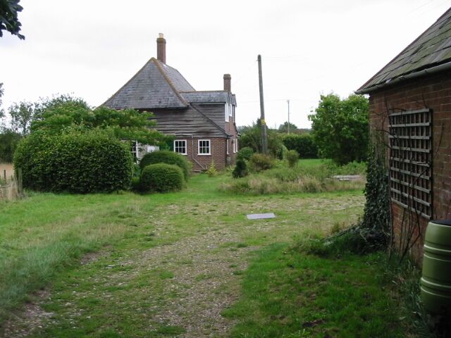 View from footpath beside Staple Church Marked on map as 'Church Orchard'.