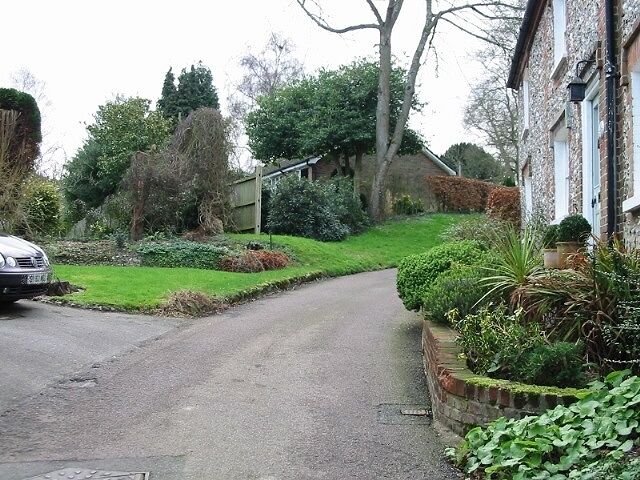 Looking S on Church Lane, Kingston.