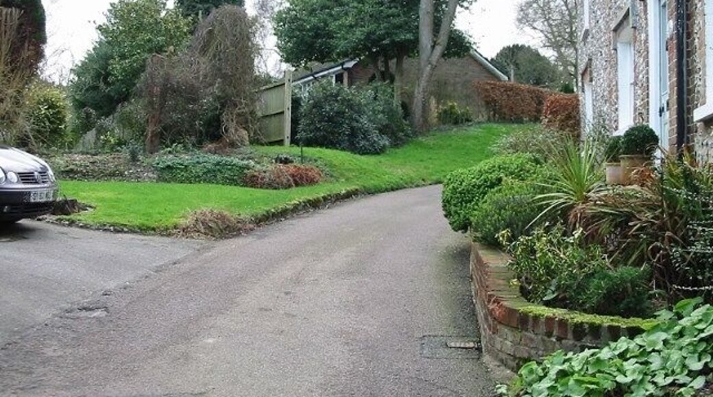 Looking S on Church Lane, Kingston.