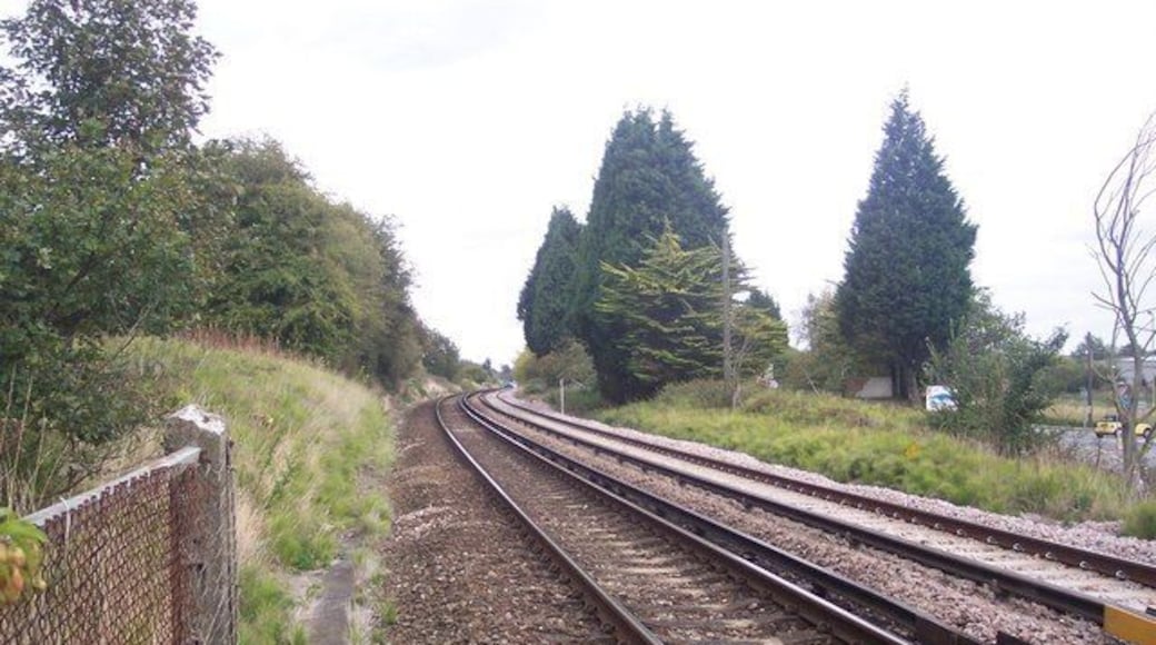 Railway to Sturry This line leads from Canterbury West towards Sturry and then onto Minister and Margate. It is seen from the level crossing near Broad Oak. The Shalloak Road Crossing is just seen in the background.