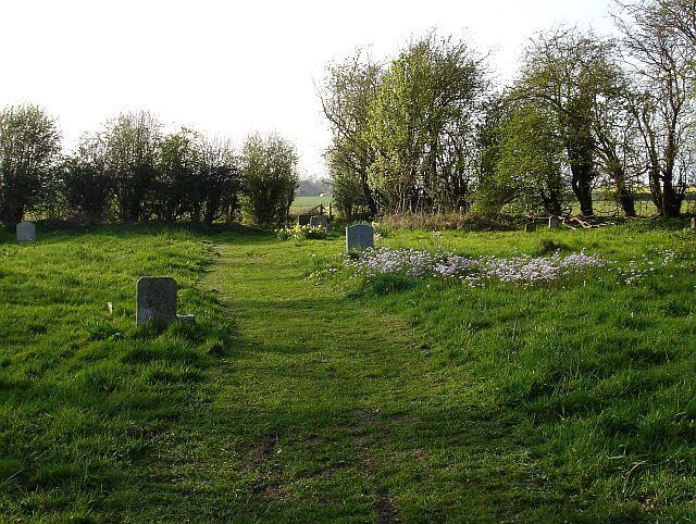 Molash churchyard. This path leads to the footpath to Pontus - the other end is seen here 402983 . A bright display of lady's smock flowering to the right of the path 403513.