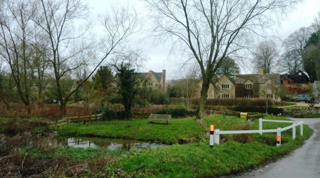 River Eye at Upper Slaughter pictured on New Year's Day 2015.