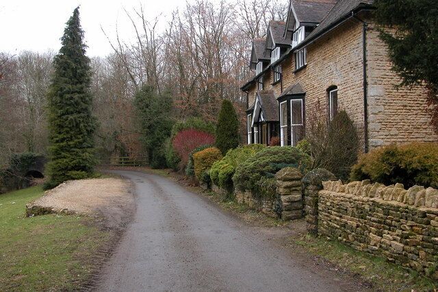 Cottage at Colnbrook, Withington. This cottage situated just outside Withington is by the River Coln, a tributary of the River Thames.