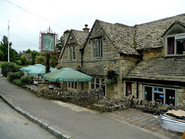The Lamb Inn, Great Rissington Viewed from the north-east. A fine country hostelry.