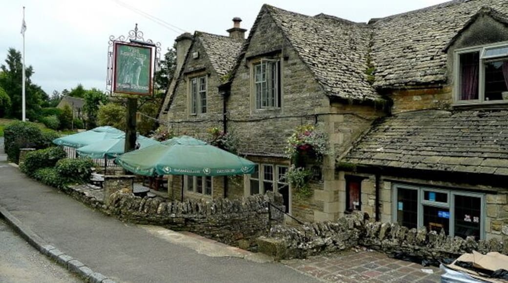 The Lamb Inn, Great Rissington Viewed from the north-east. A fine country hostelry.