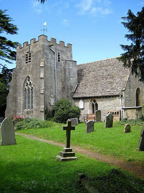 St Catherine's Church, Staverton With squat, Norman-style tower.