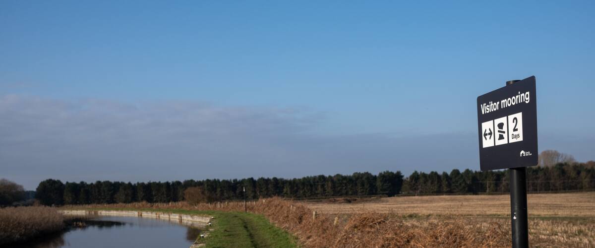 The tow path on the Chesterfield canal on a bright sunny day